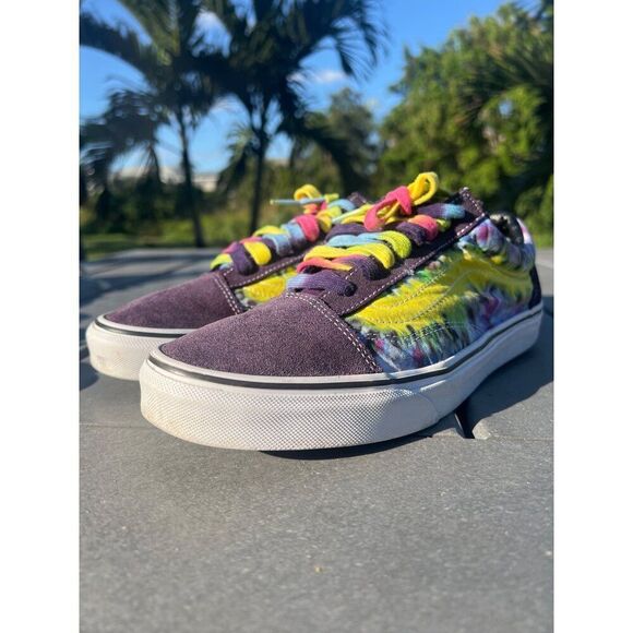 Vans  Men Old Skool Tie Dye Canvas Sneakers Size 10 - Picture 6 of 10